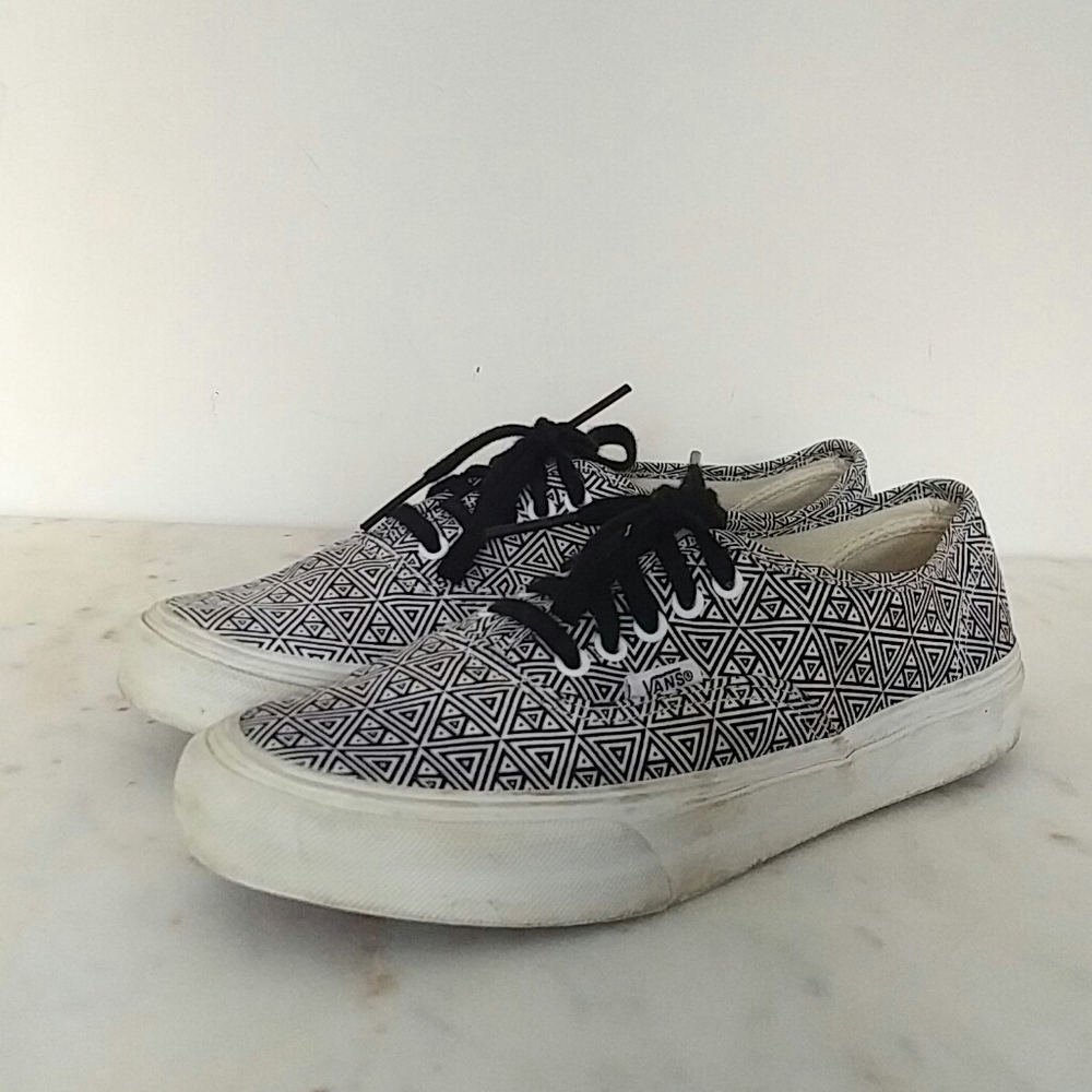 VANS - geometric print sneakers